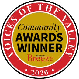 Valley Breeze Voices of the Valley 2026 Community Awards Winner badge